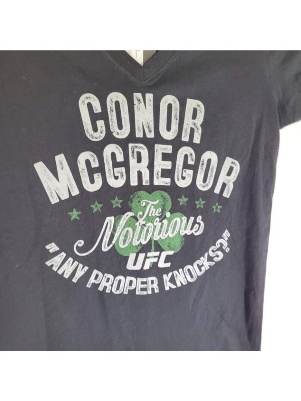 NWT UFC Conor McGregor T Shirt Womens Large Blue “The Notorious” Ireland - Picture 2 of 7